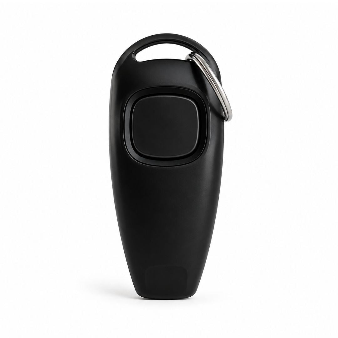 Black 2-in-1 Training Clicker and Whistle