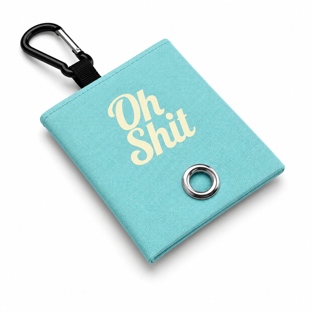 Blue Oh Shit Poop Bag Holder