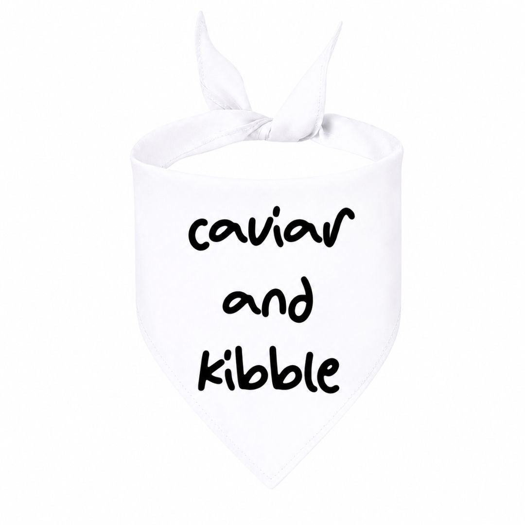 'Caviar and Kibble' Bandana