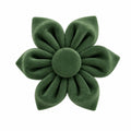 Dark Green Velvet Flower