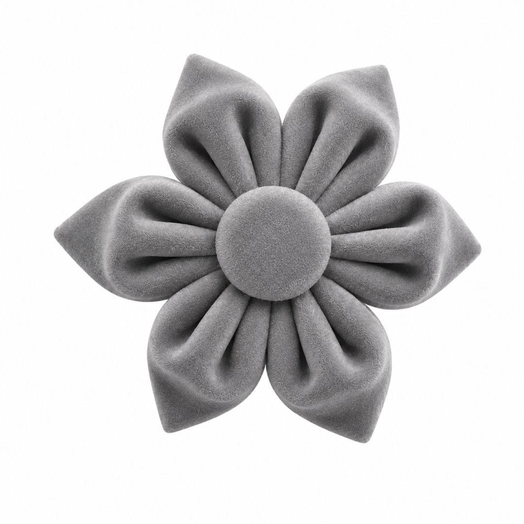 Grey Velvet Flower