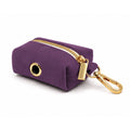 Purple Velvet Poop Bag Holder