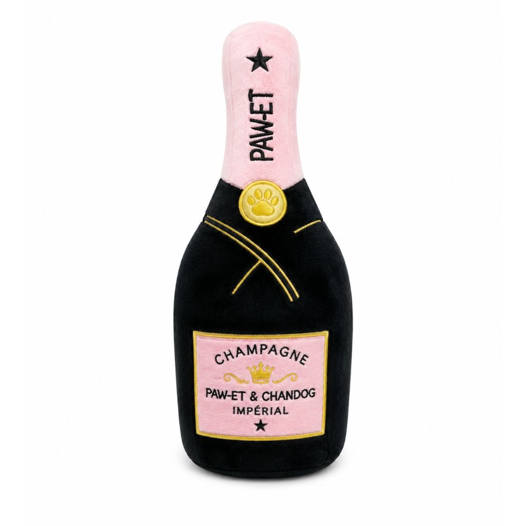 Plush Rose Champagen Glass Toy