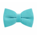 Turquoise Velvet Bow Tie