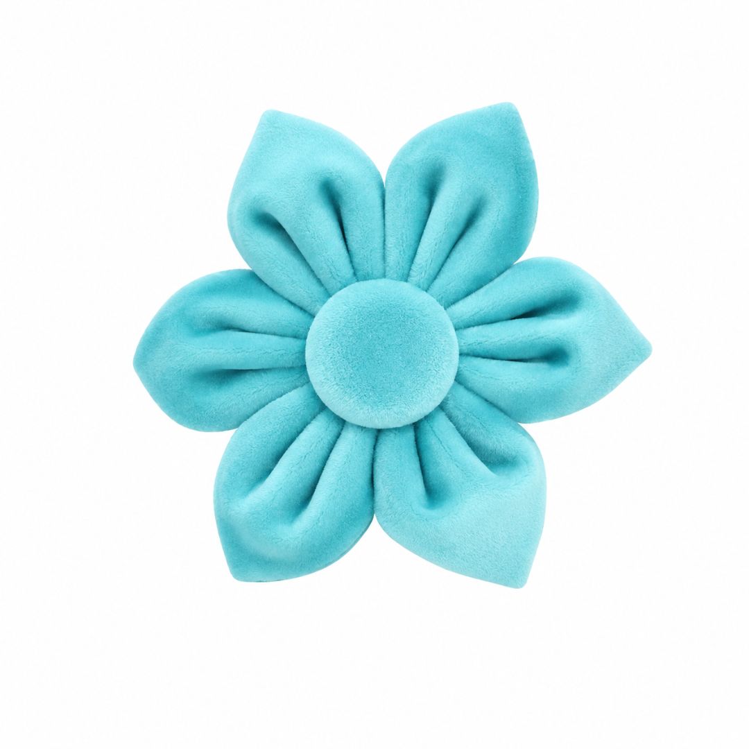Turquoise Velvet Flower