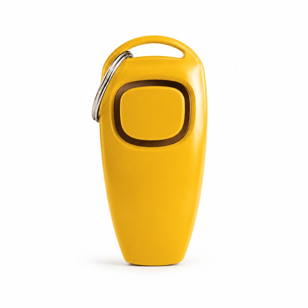 Yellow 2-in-1 Training Clicker and Whistle