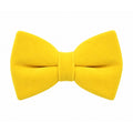 Yellow Velvet Bow Tie