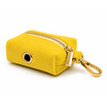 Yellow Velvet Poop Bag Holder