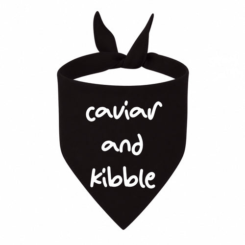 'Caviar and Kibble' Bandana