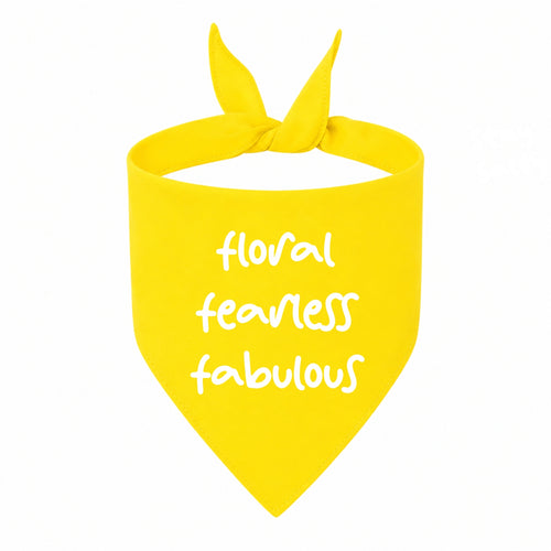 'Floral Fearless Fabulous' Bandana