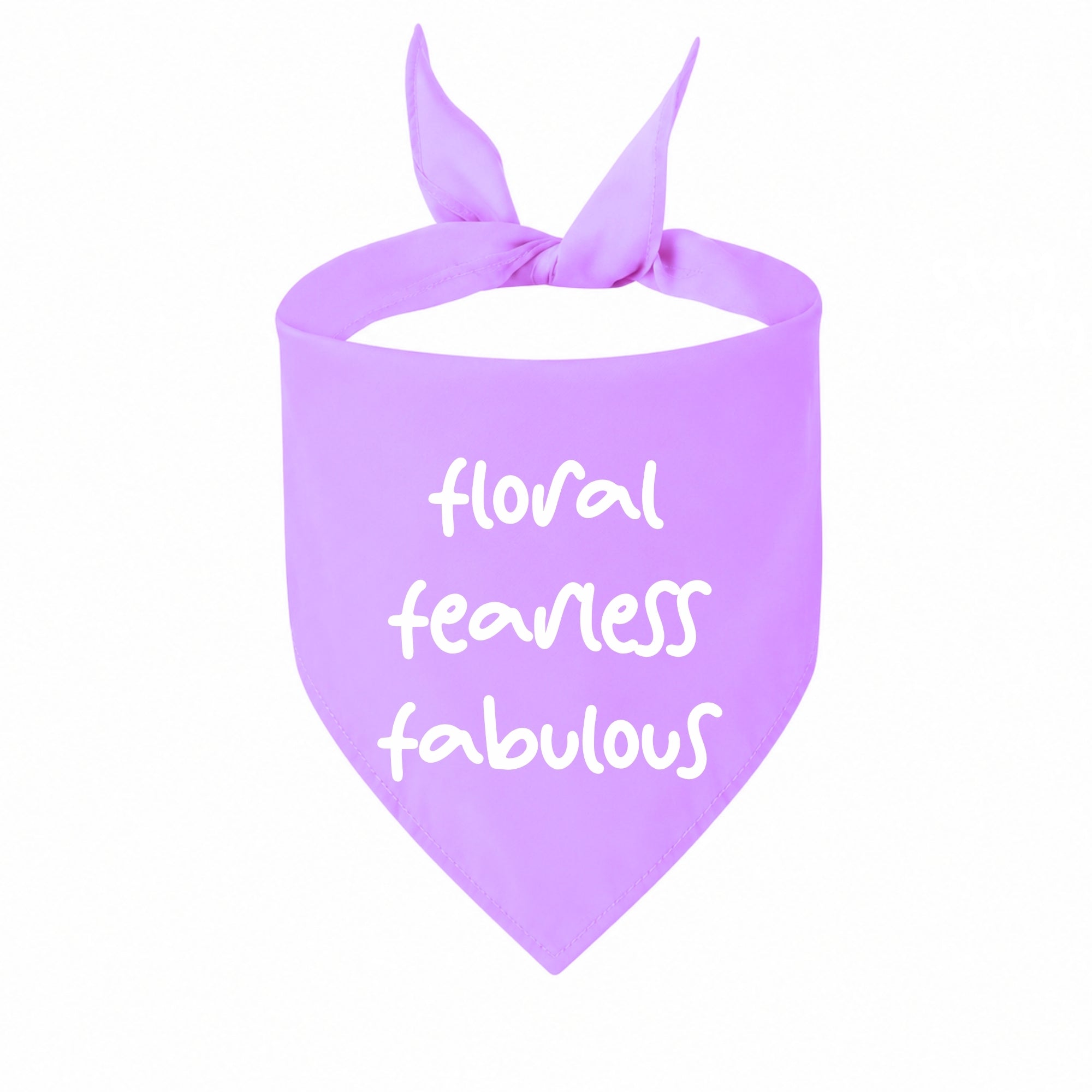 'Floral Fearless Fabulous' Bandana