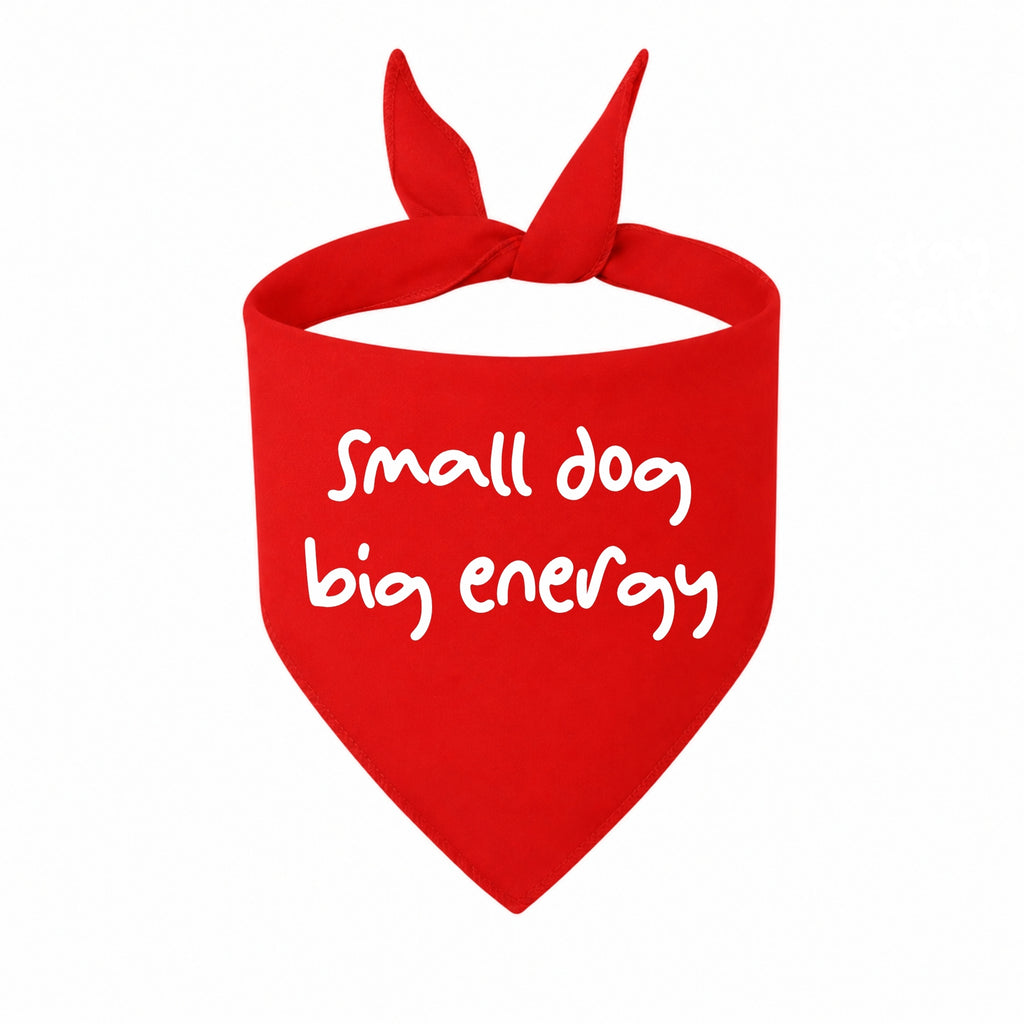 'Small Dog, Big Energy' Bandana
