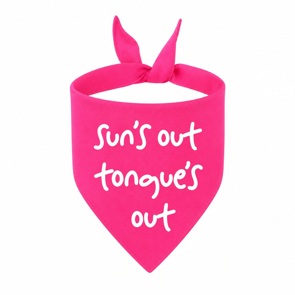 'Sun's Out Tongue's Out' Bandana