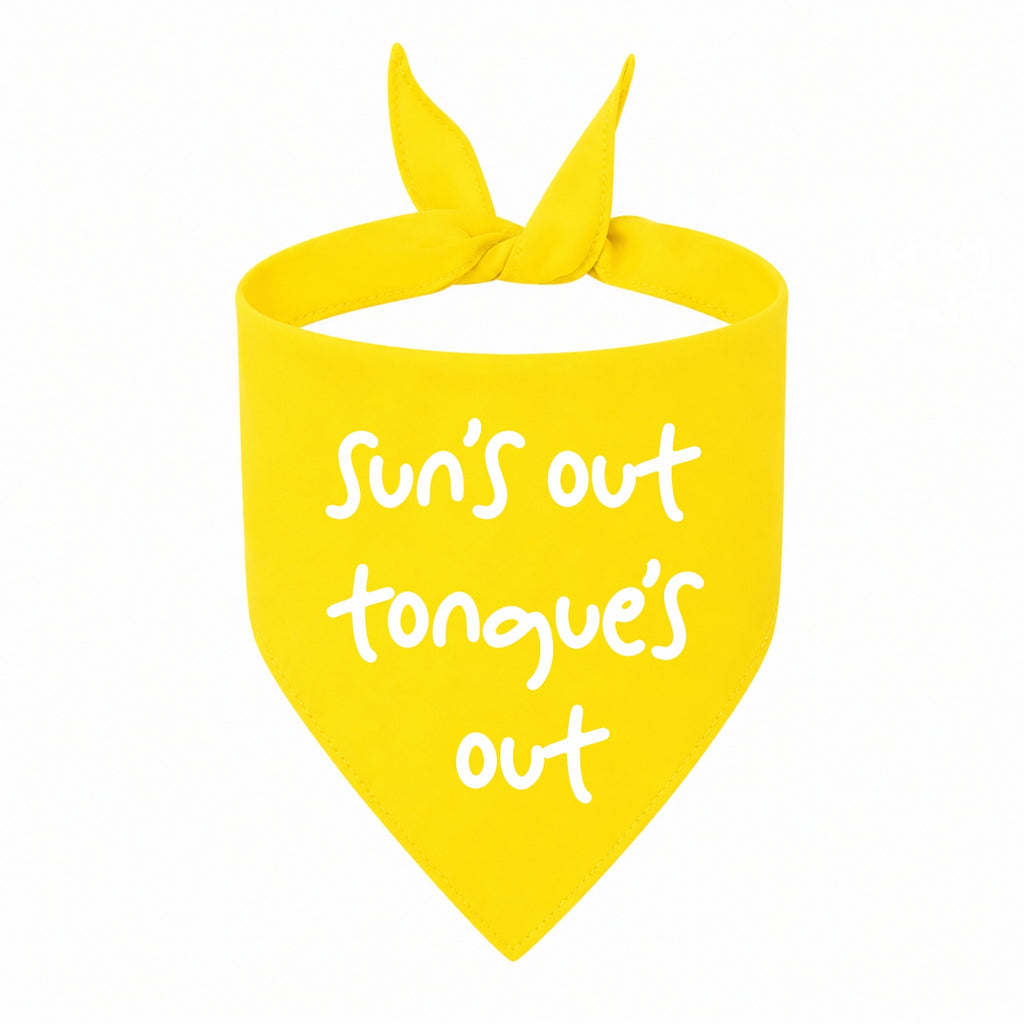 'Sun's Out Tongue's Out' Bandana